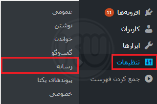 مدیریت رسانه ها در وردپرس