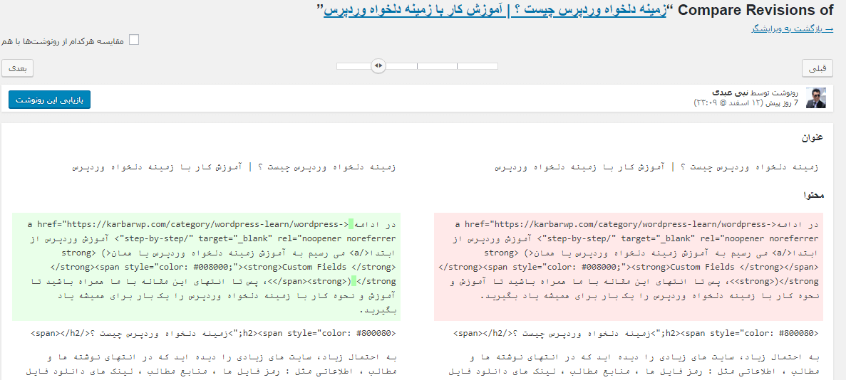 رونوشت وردپرس