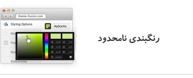 تنظیم رنگ نامحدود با قالب وردپرس Avada