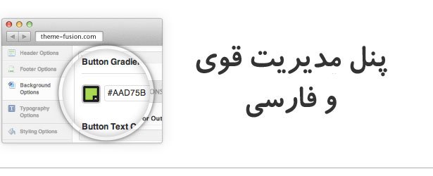 پنل مدیریت قالب AVADA