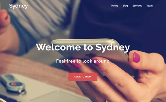 قالب رایگان وردپرس Sydney
