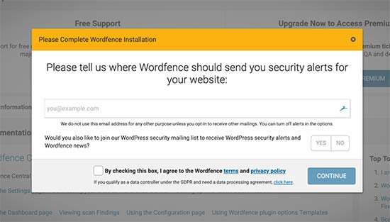 استفاده از افزونه Wordfence