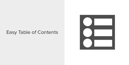 افزونه Easy Table of Contents