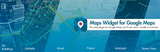 افزونه Google Maps Widget