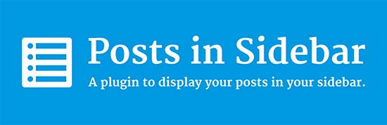 افزونه Posts in Sidebar
