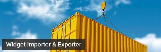 افزونه Widget Importer & Exporter