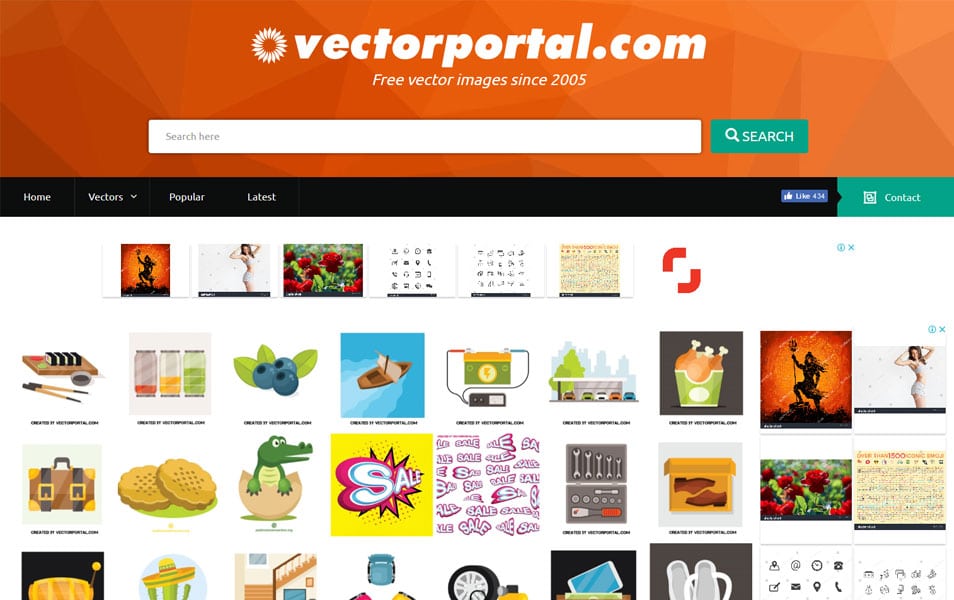 یکی دیگر از منابع دریافت وکتورهای مختلف سایت Vectorportal