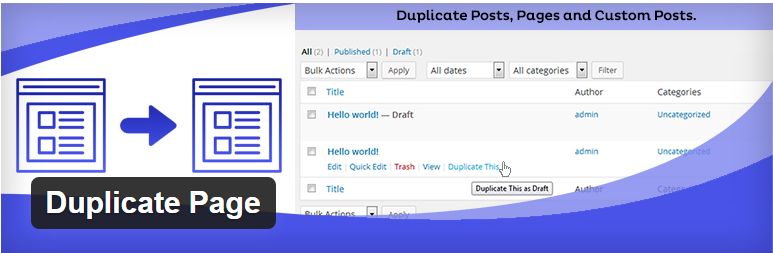 افزونه Duplicate Page برای کپی صفحات در وردپرس