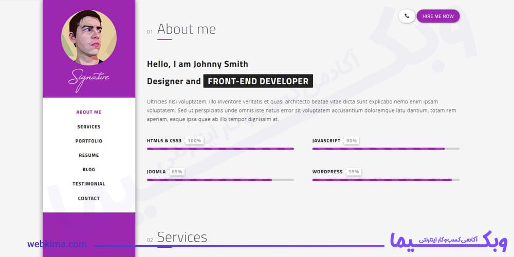 Osahan – Free CV, Resume/Vcard HTML5 