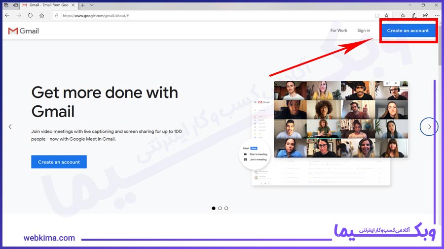 creat gmail- ساخت اکانت جیمیل
