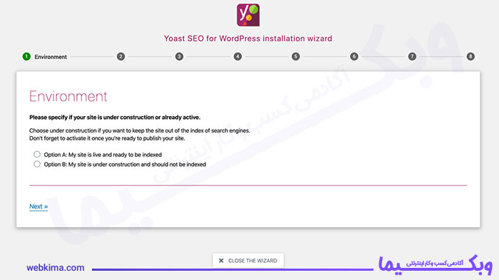 تصویری از تنظیمات پیکربندی افزونه Yoast SEO