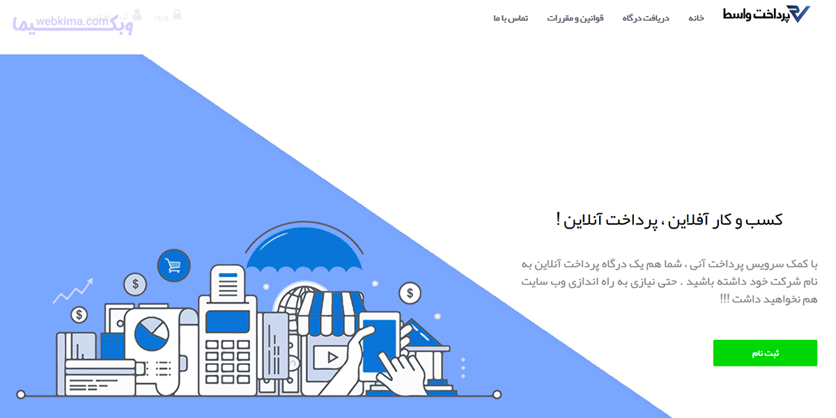 درگاه اینترنتی پرداخت واسط-درگاه پرداخت واسط چیست