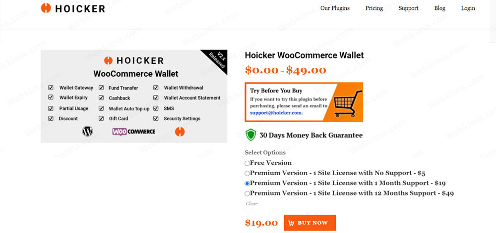 افزونه Hoicker WooCommerce Wallet