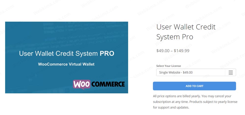 افزونه User Wallet Credit System Pro | یکی از بهترین افزونه کیف پول ووکامرس