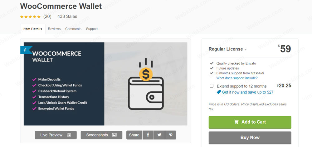 افزونه WooCommerce Wallet