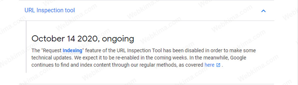 اطلاعیه گوگل در رابطه با غیرفعال کردن ابزار Inspection Tool