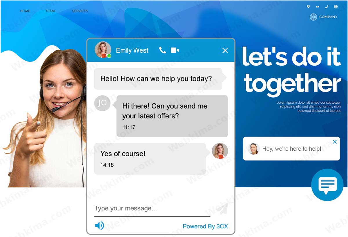 افزونه گفتگوی آنلاین وردپرس 3CX Live Chat