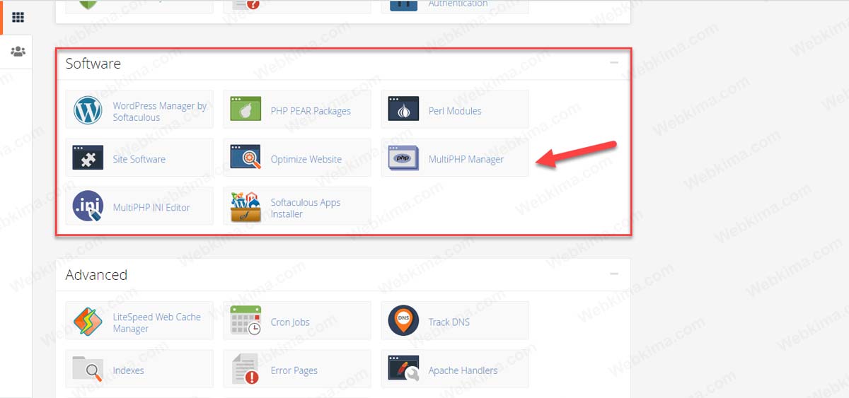 تغییر نسخه PHP در هاست Cpanel