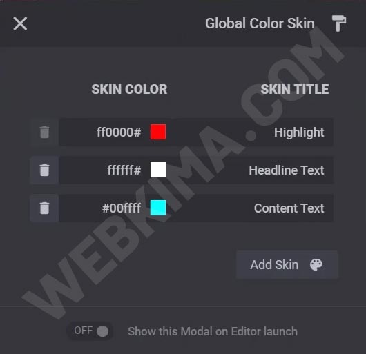 color skin در روولوشن اسلایدر چیست؟