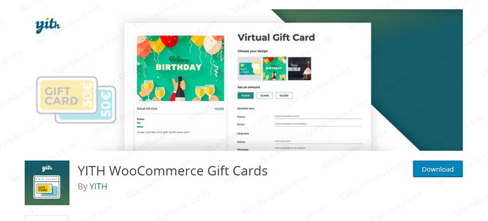 پلاگین کوپن تخفیف پیشرفته ووکامرس - YITH WooCommerce Gift Cards