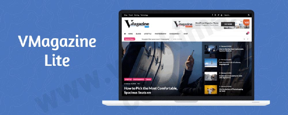 قالب خبری وردپرس فارسی رایگان VMagazine Lite