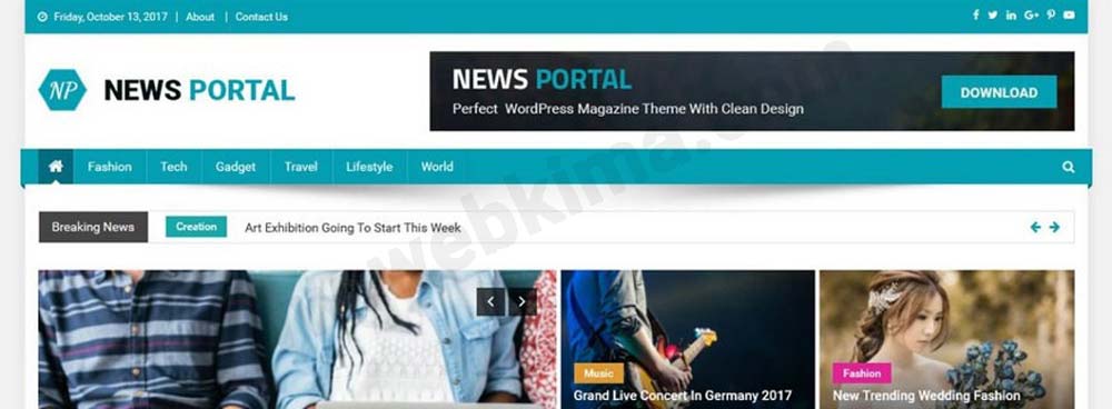 قالب خبری وردپرس رایگان News Portal