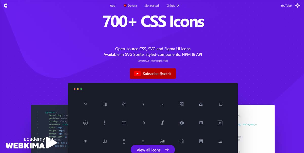 بهترین سایت‌های دانلود آیکون های متن باز - سایت CSS Icons