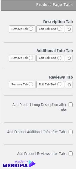  آموزش بخش product page tab - سفارشی سازی صفحه محصولات ووکامرس
