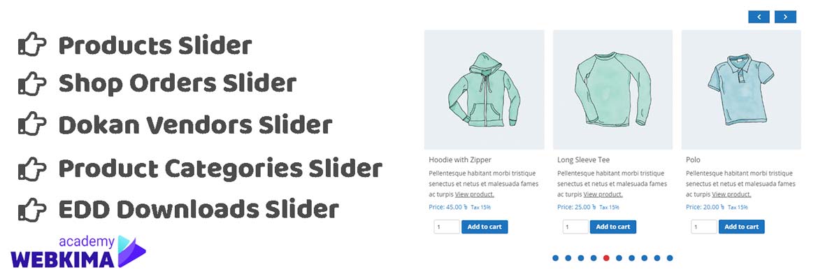 افزونه اسلاید محصولات Woocommerce Products Slider by Pickplugins