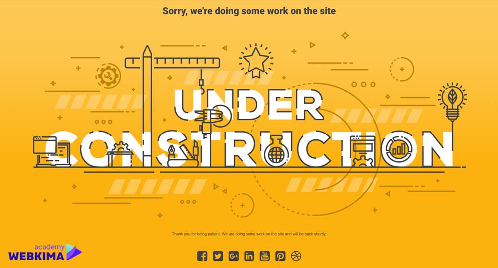 ساخت صفحه در دست تعمیر وردپرس با  افزونه Under Construction 