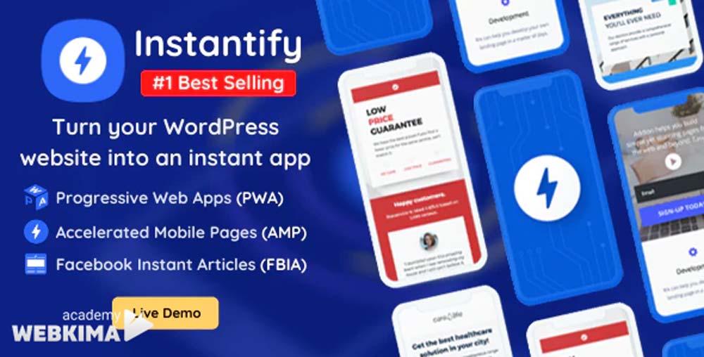 افزونه pwa ساز Instantify