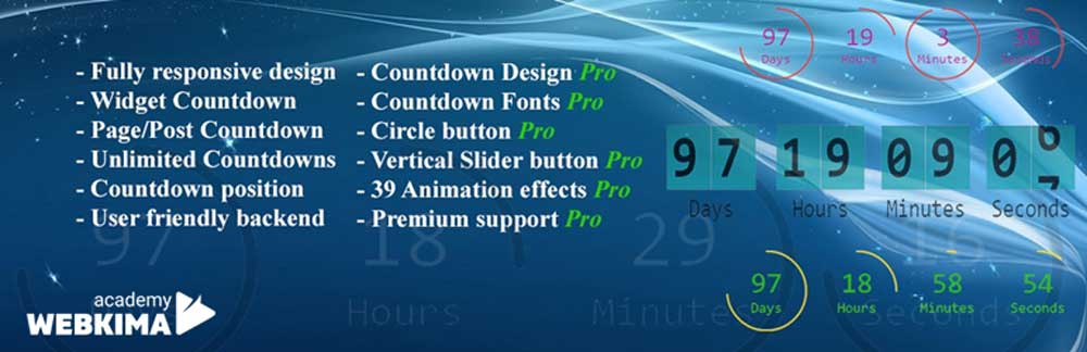 افزونه شمارش معکوس در وردپرس Countdown Timer