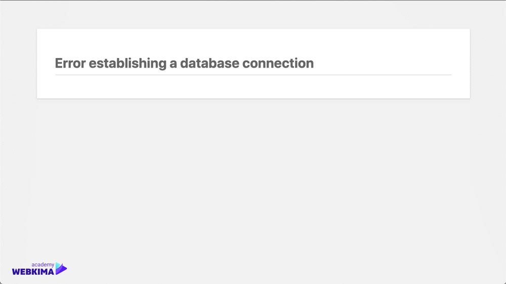 رفع مشکل Error establishing a database connection در وردپرس