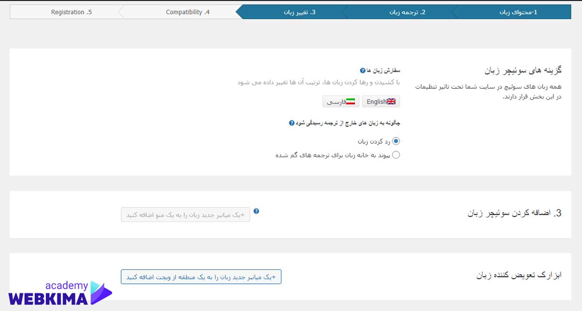 آموزش پیکربندی افزونه wpml