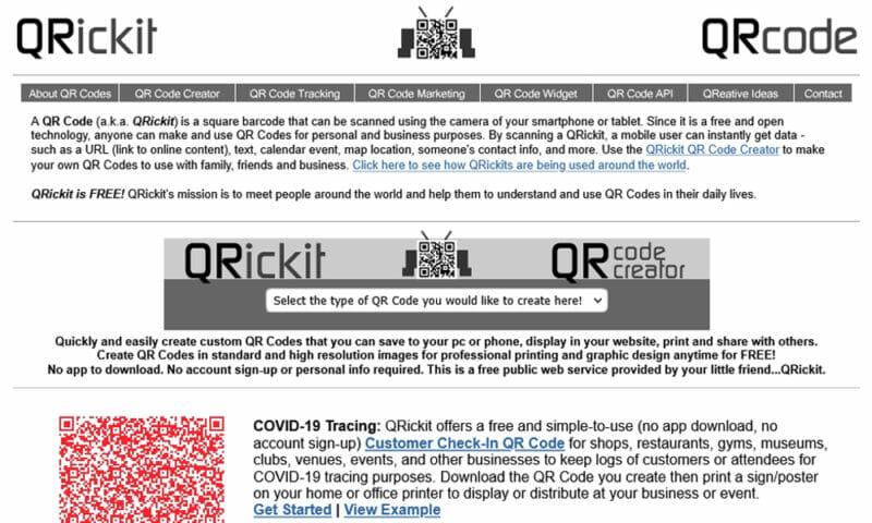 ابزار کیوآر کدساز QRickit