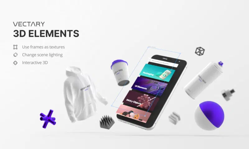 پلاگین کاربردی فیگما Vectary 3D Elements
