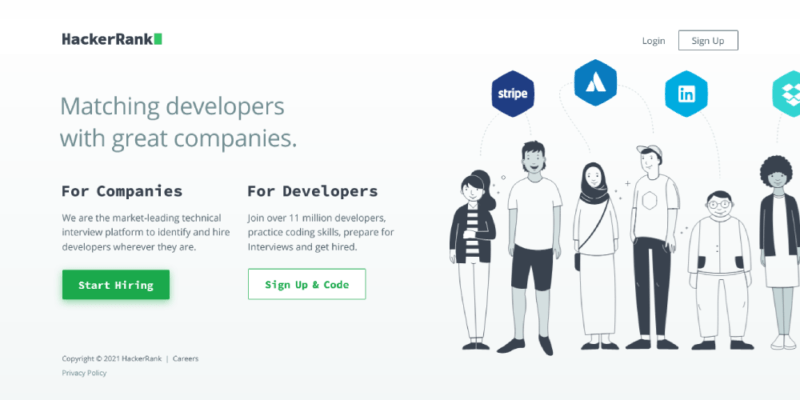 سایت‌ تمرین کد نویسی Hackerrank 