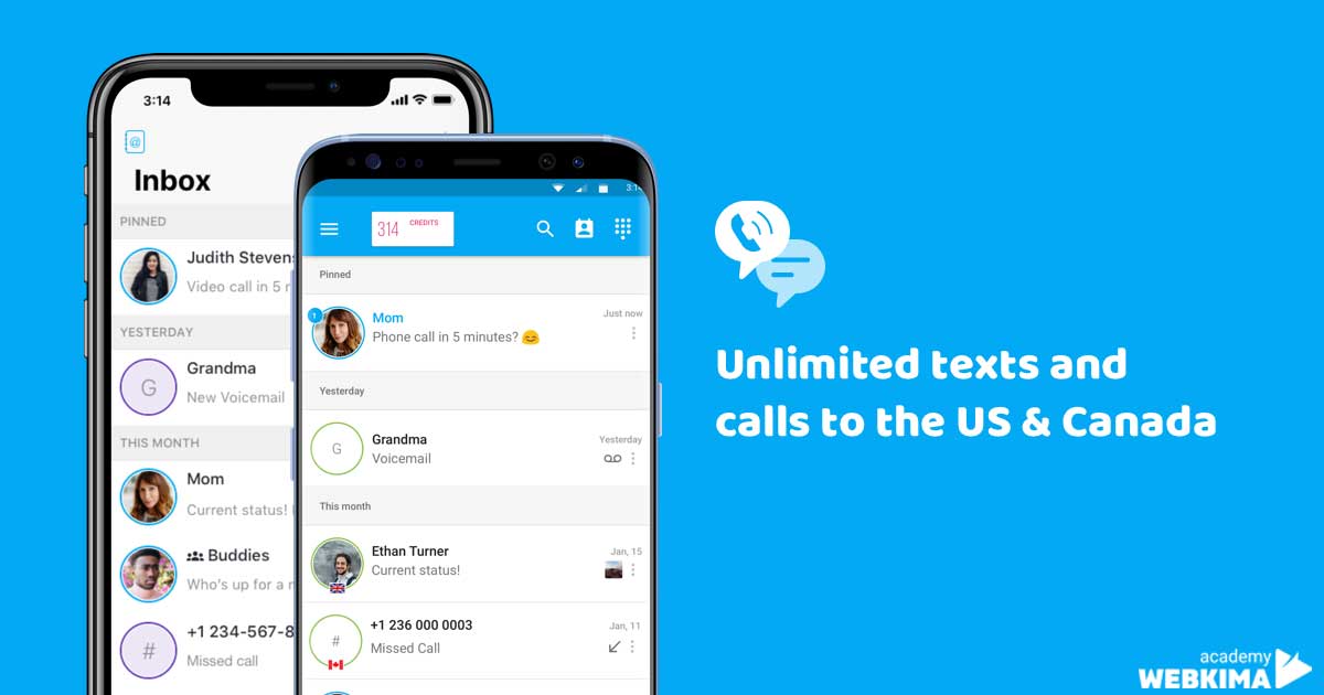 برنامه شماره مجازی Text me