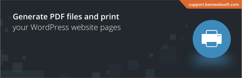بهترین افزونه PDF وردپرس PDF & Print by BestWebSoft 