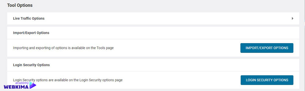 تنظیمات بخش Tool Options در افزونه وردفنس