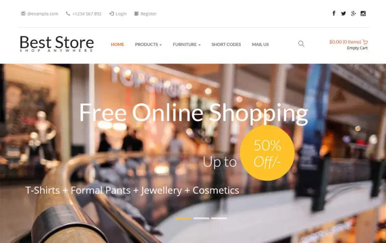 Best Store - قالب HTML فروشگاهی