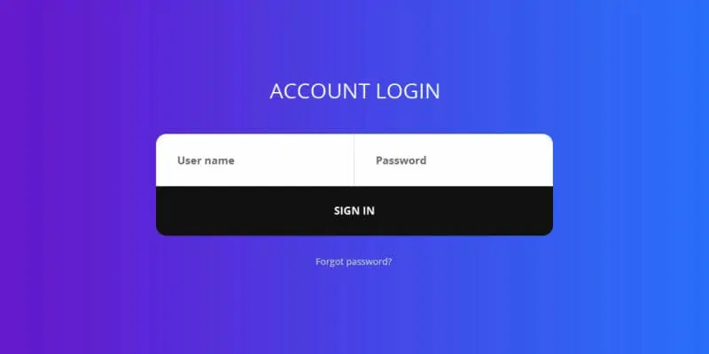 فرم ورود بوت استرپ 4