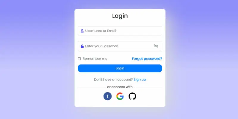 فرم ورود ساده بوت استرپ 4