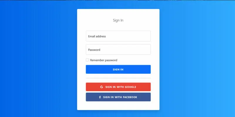 فرم ورود بوت استرپ با برچسب