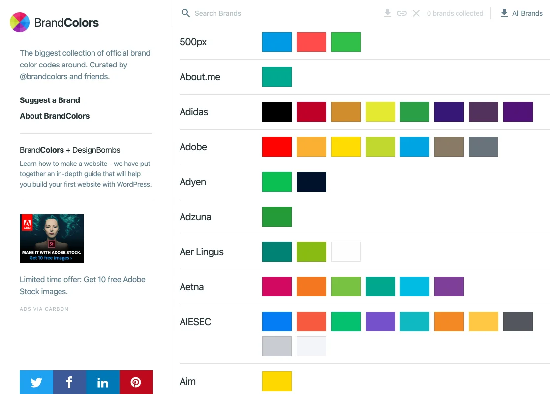 Brand Color مخصوص رنگ بندی برندها