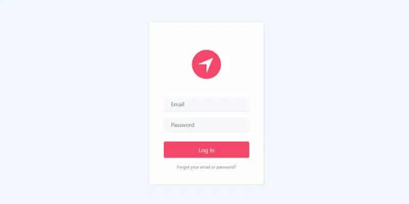 فرم ورود ساده