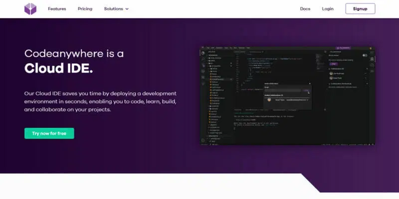 ابزار آنلاین برنامه نویسی CodeAnywhere