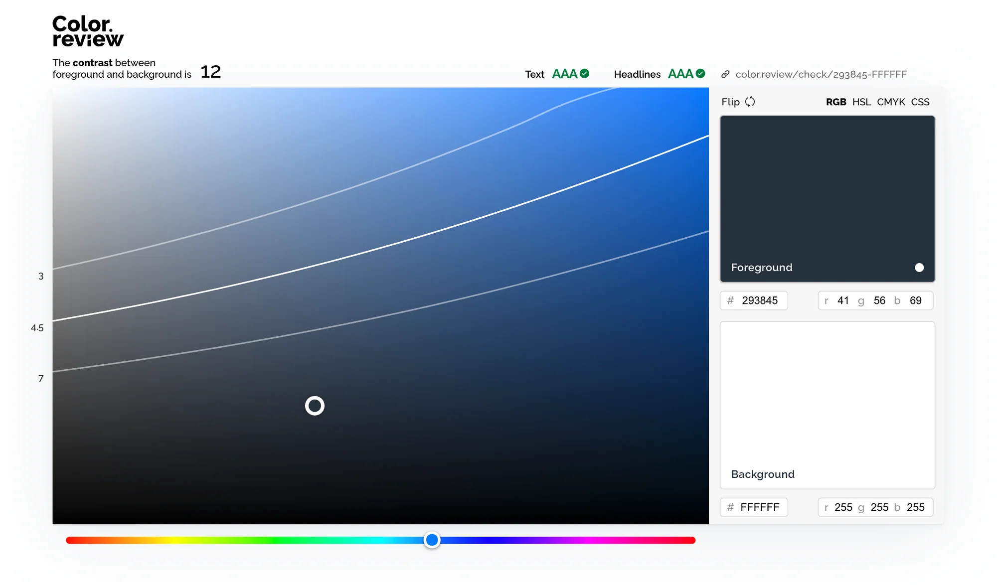 رنگهای استاندارد را با Color Review انتخاب کنید