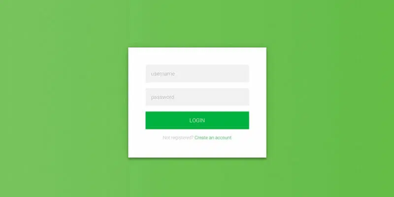 فرم ورود خلاقانه