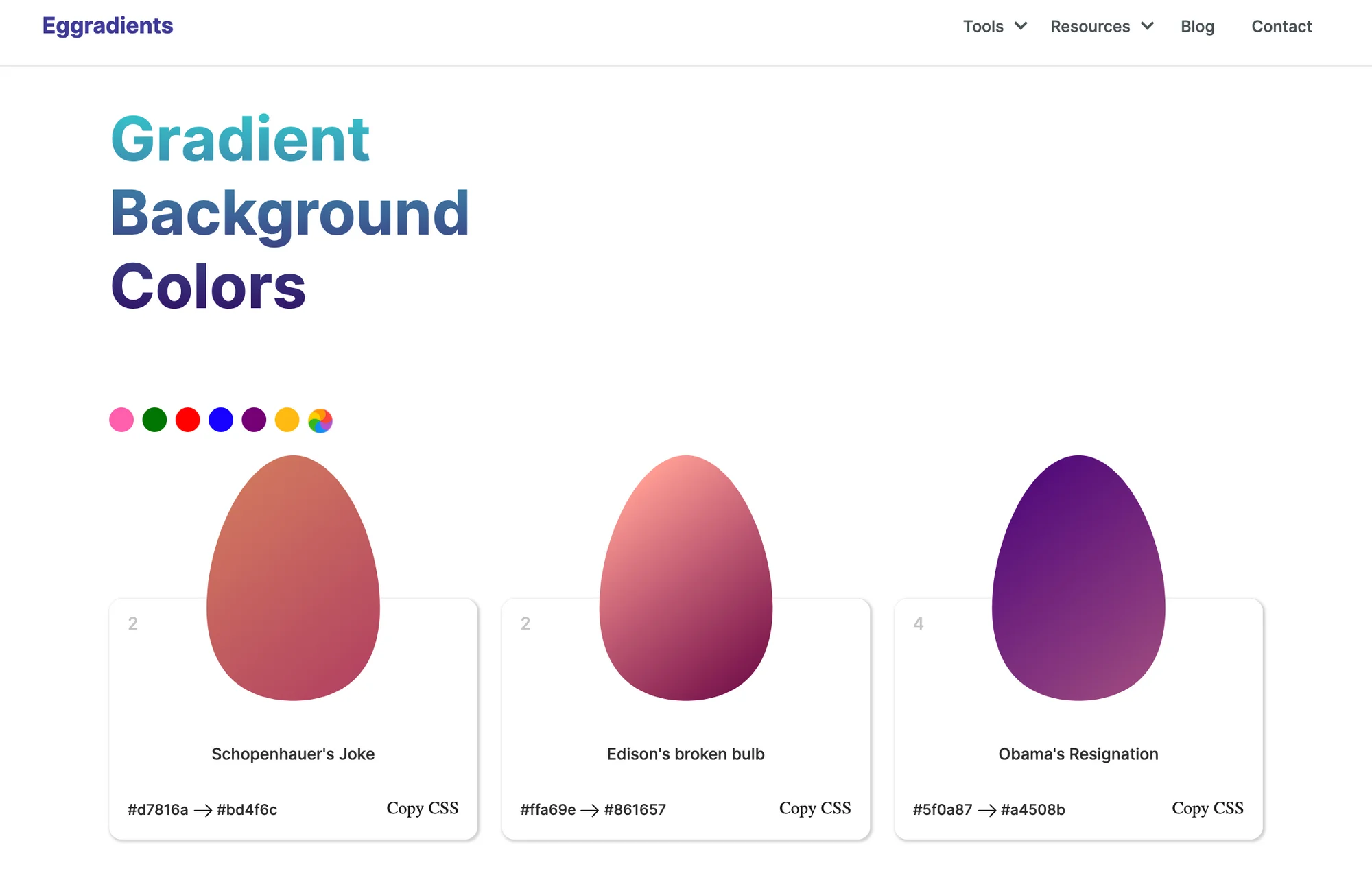 Eggradients سورس انواع گرادیانت